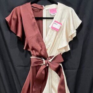 Kate Spade Satin Colorblock Dress